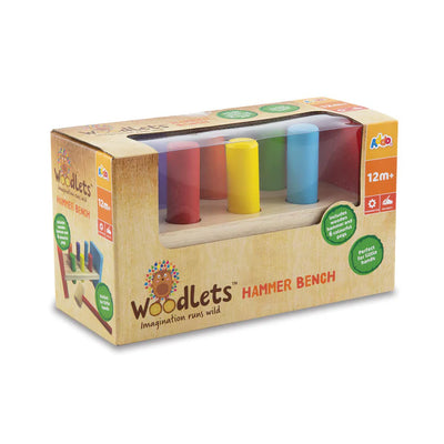 Wooden Desktop Punching Game – Interactive Educational Toy with Hammer & Colorful Pegs!