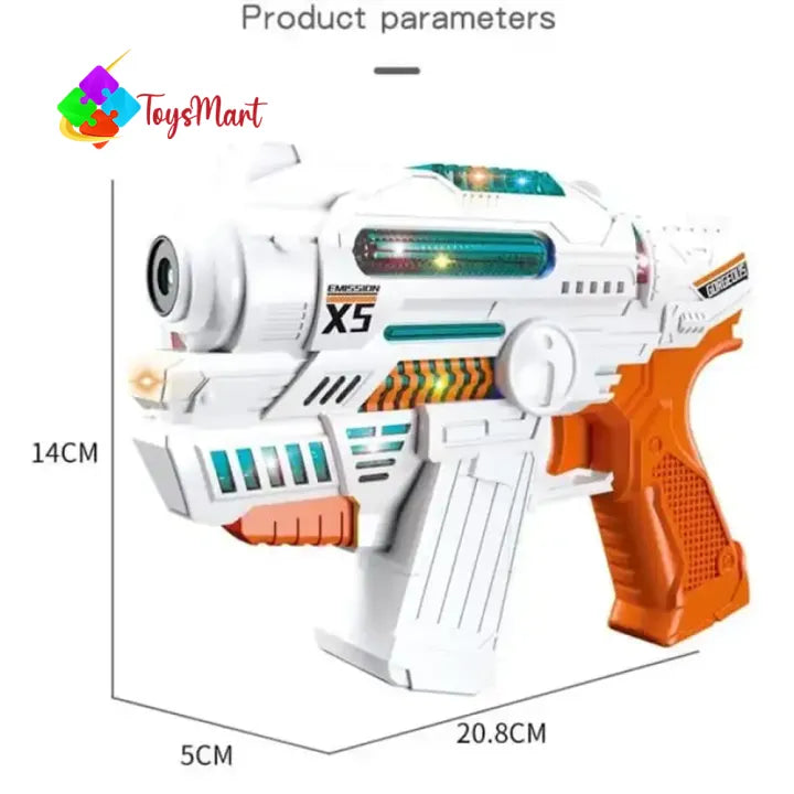 The Toys Mart Bubble Gun for Kids - Automatic Electric Bubble Machine Gun with Lights, Music & Rapid-Fire Bubble Blasting - Includes Bubble Liquid (Assorted Color)