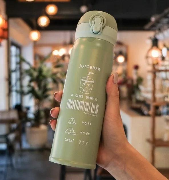 500ml Insulated Kids Water Bottle – Leakproof Stainless Steel Thermos with 12-Hour Temperature Control!