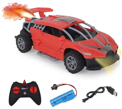 2.4GHz RC Drift Racing Car with Real Smoke & Rechargeable Battery - High Speed Remote Control Toy Car for Kids & Adults, Off-Road Stunt Vehicle for Boys & Girls