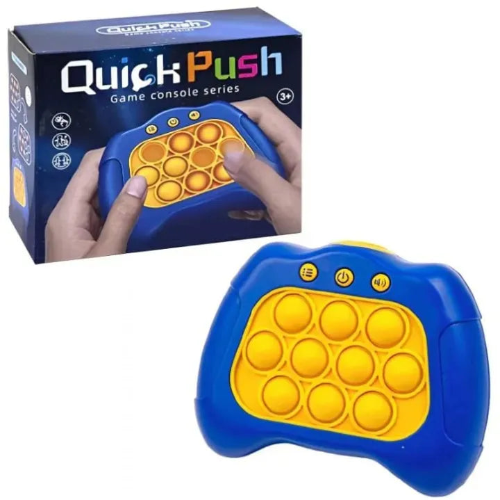 Pop It Fidget Game - Quick Push Sensory Toy (Random Color) - Stress Relief Popper Bubble Game for Kids & Adults