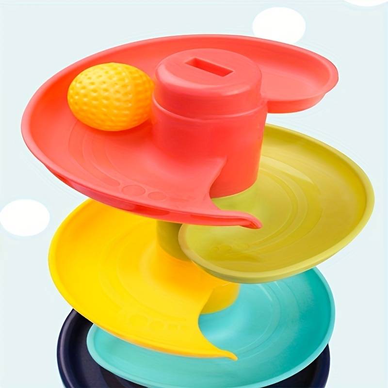 FunBlast Kids Rolling Ball Tower Toy - Educational Marble Run & Drop Track Game with Colorful Balls, Developmental Stacking Toy for Toddlers & Children (Multicolor)