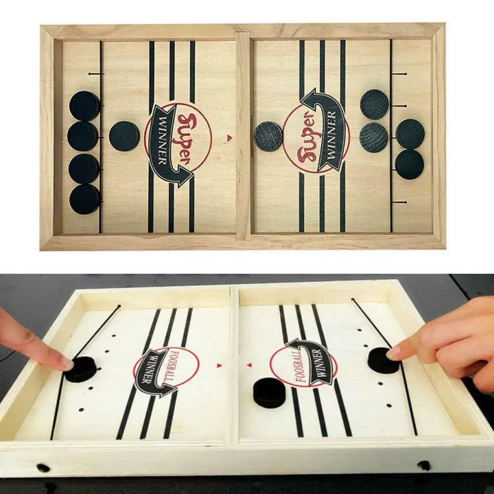 Pucket Board Game – Fast-Paced Wooden Table Game for Kids & Adults!