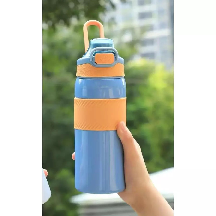 Kidzermania Stainless Steel Thermal Bottle – 550ml/800ml Portable Vacuum-Insulated Squeeze Bottle!
