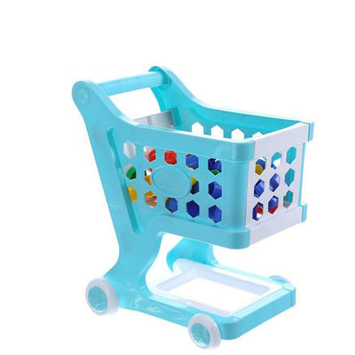Mini Shopping Cart & Building Blocks Playset – 100-Piece Creative Fun for Kids!