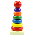 Wooden Rainbow Tower – Educational Stacking Toy for Toddlers!