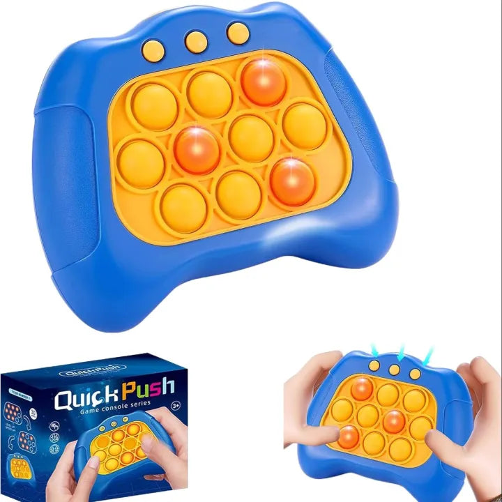 Pop It Fidget Game - Quick Push Sensory Toy (Random Color) - Stress Relief Popper Bubble Game for Kids & Adults