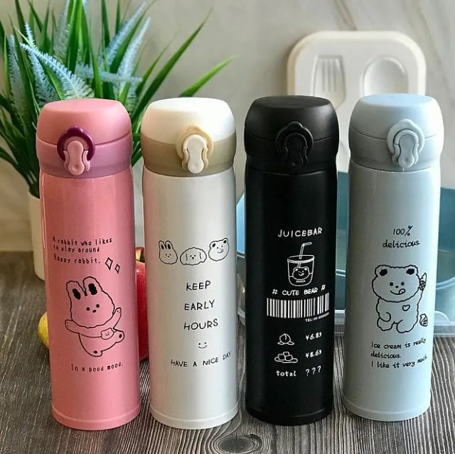 500ml Insulated Kids Water Bottle – Leakproof Stainless Steel Thermos with 12-Hour Temperature Control!