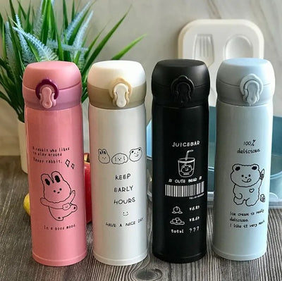 500ml Insulated Kids Water Bottle – Leakproof Stainless Steel Thermos with 12-Hour Temperature Control!