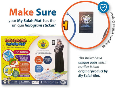 Educational Interactive Prayer Mat – Engaging Salah Learning for Kids!
