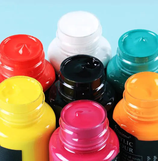 Poster Paint Set – 6 Basic Colors, 25ml Tubes for Artists of All Levels!