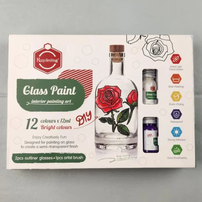 Glass Color Painting Colors Set Of 15