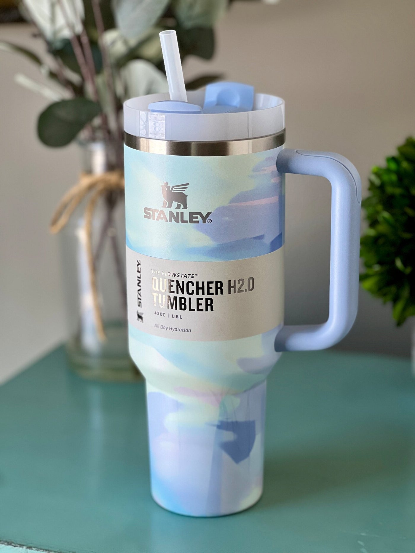 Stanley Quencher H2.0 FlowState™ Tumbler|40 Oz|Warm Serene(Premium Quality Imported)