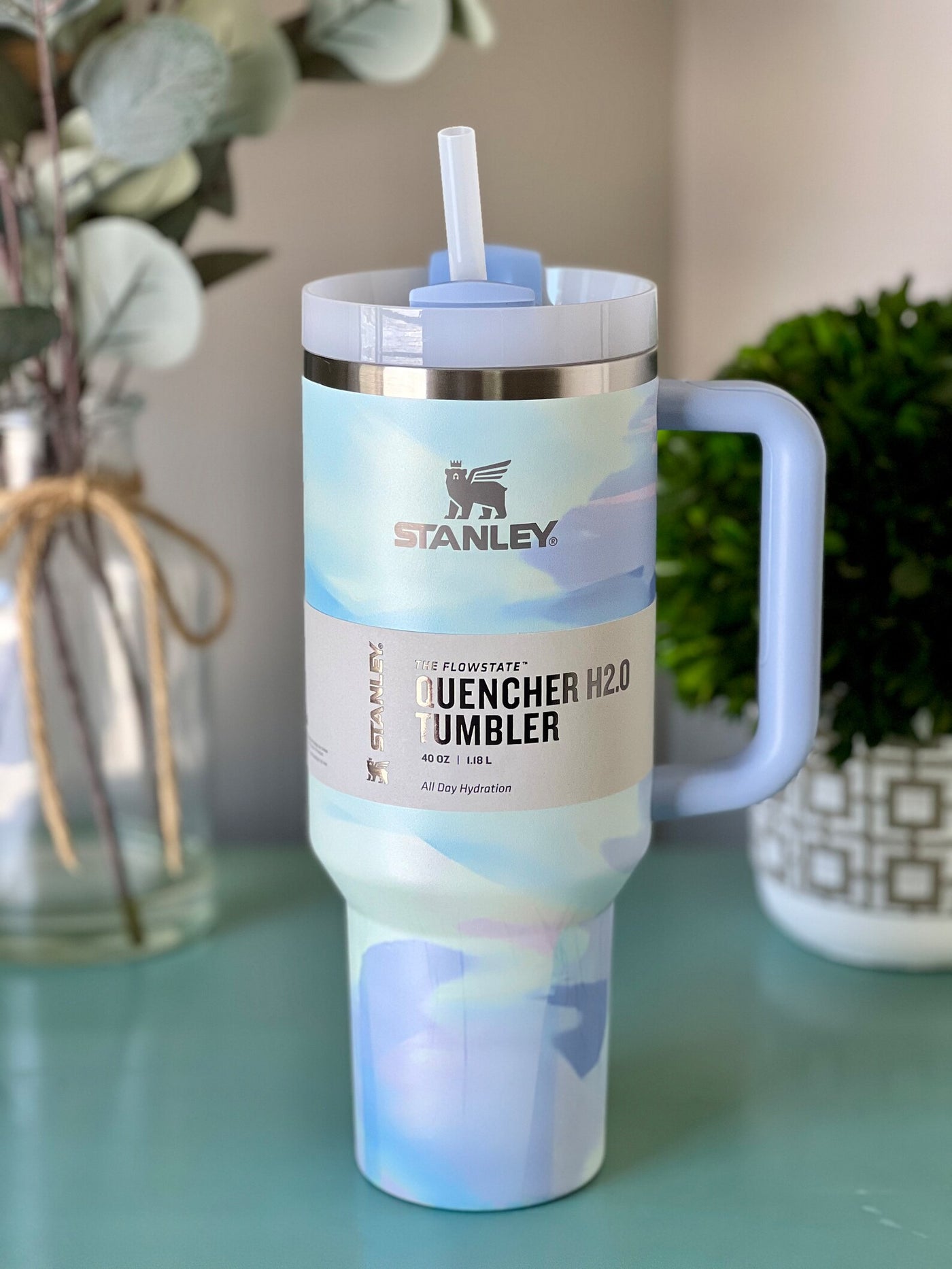 Stanley Quencher H2.0 FlowState™ Tumbler|40 Oz|Warm Serene(Premium Quality Imported)