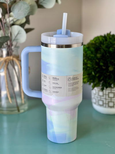 Stanley Quencher H2.0 FlowState™ Tumbler|40 Oz|Warm Serene(Premium Quality Imported)