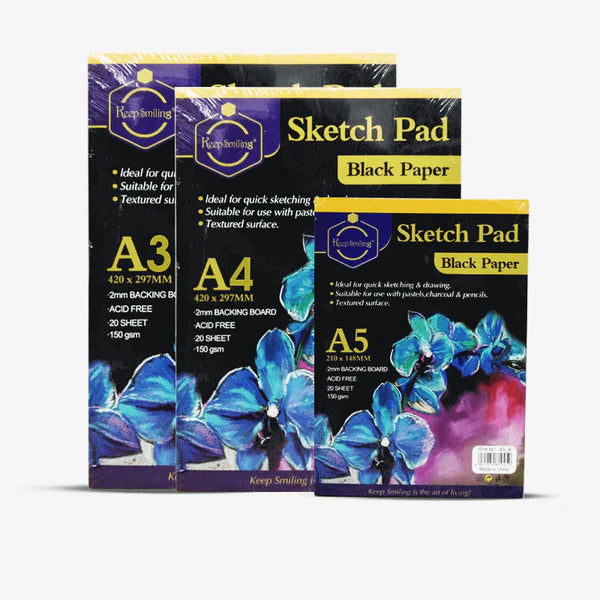 Black Paper Sketch Pads