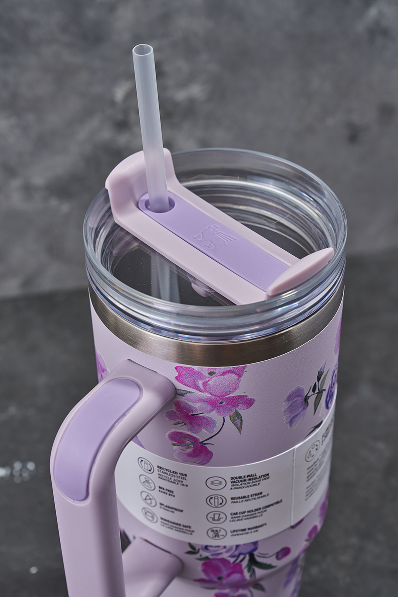 Stanley Quencher H2.0 Tumbler 40 oz - Love Shack Fancy Lavender Kids Tumbler