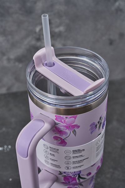 Stanley Quencher H2.0 Tumbler 40 oz - Love Shack Fancy Lavender Kids Tumbler