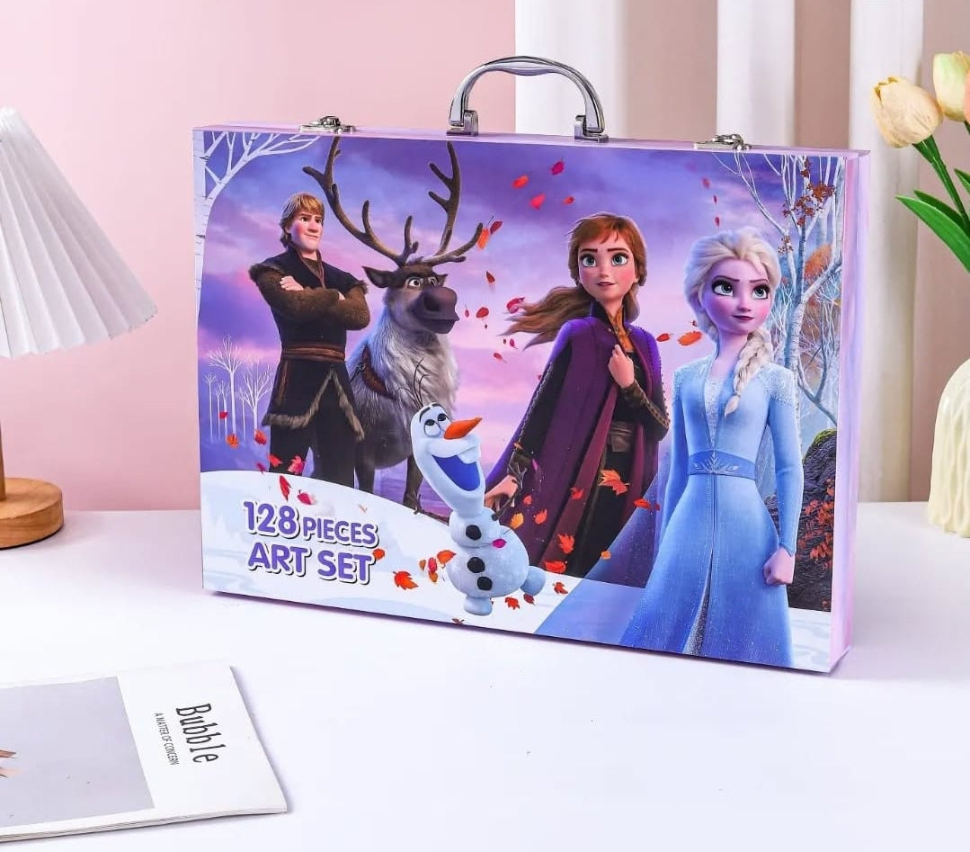 128 piece Kids' Art Sets - 4 Fun Themes!