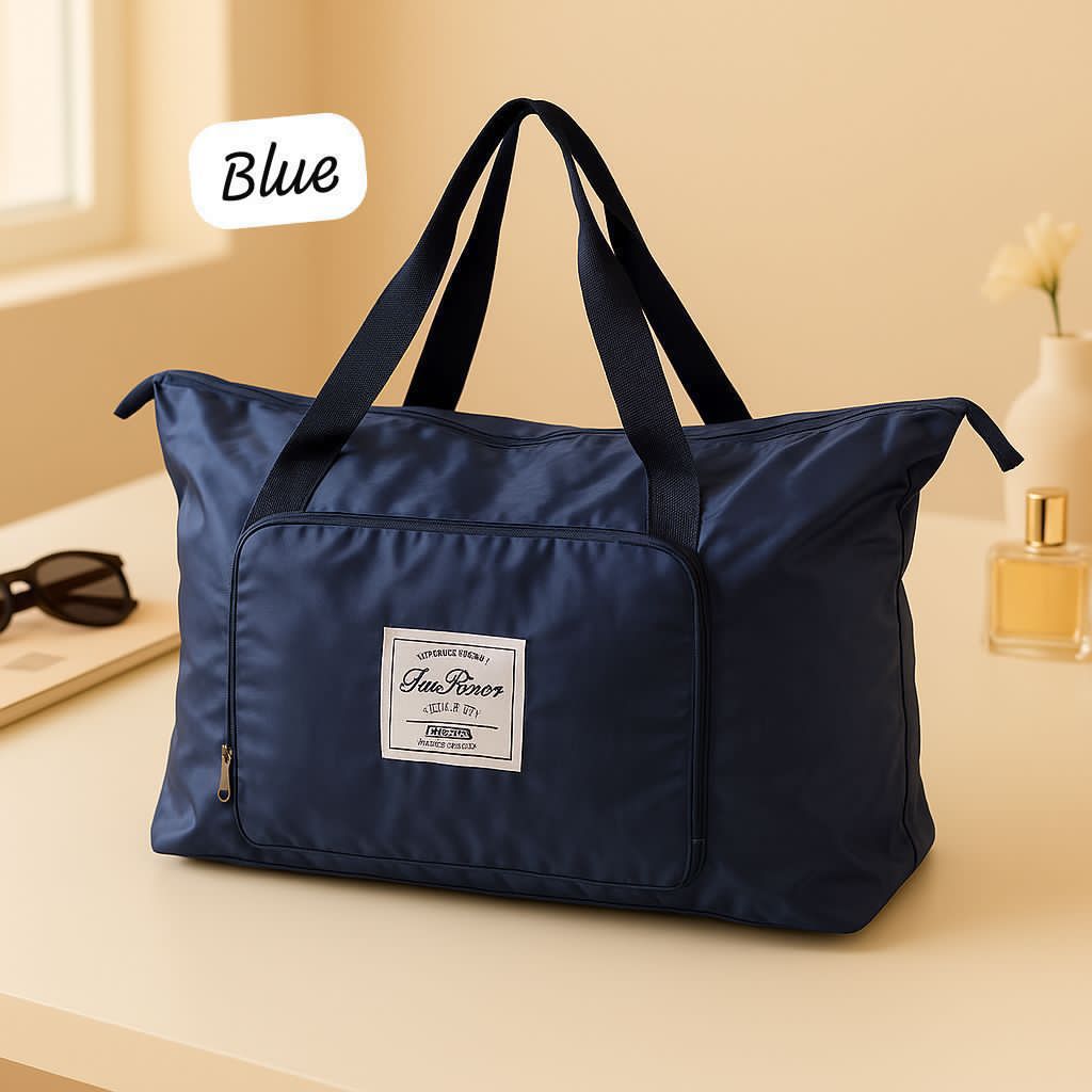 Foldable Waterproof Travel Tote Bag – Large Capacity Lightweight Handbag