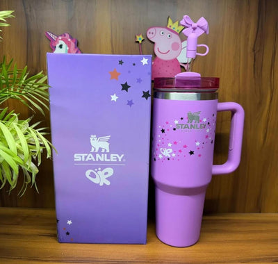 Stanley x Olivia Rodriguez Tumbler 40oz - Limited Edition Purple & Pink Quencher H2.0