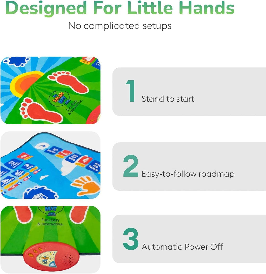 Educational Interactive Prayer Mat – Engaging Salah Learning for Kids!