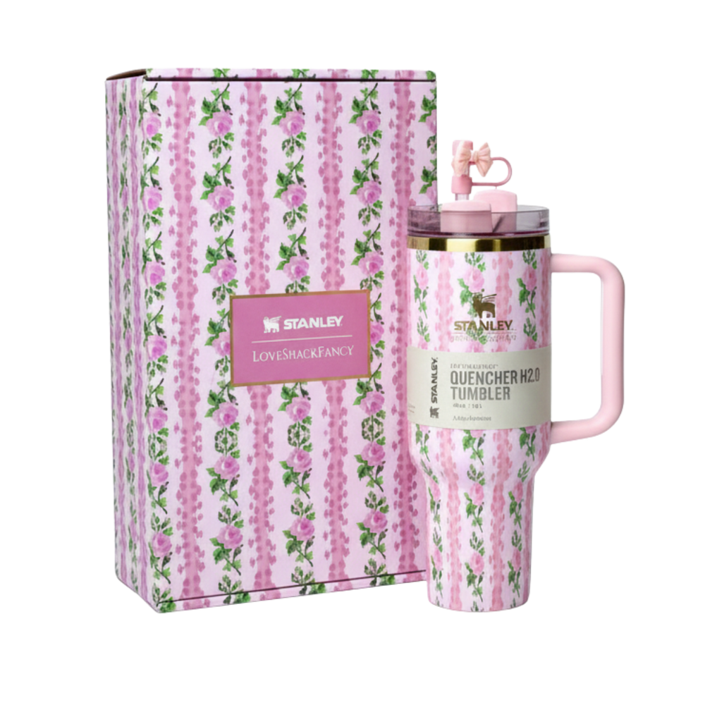 LOVESHACKFANCY x Stanley Pink Floral Tumbler