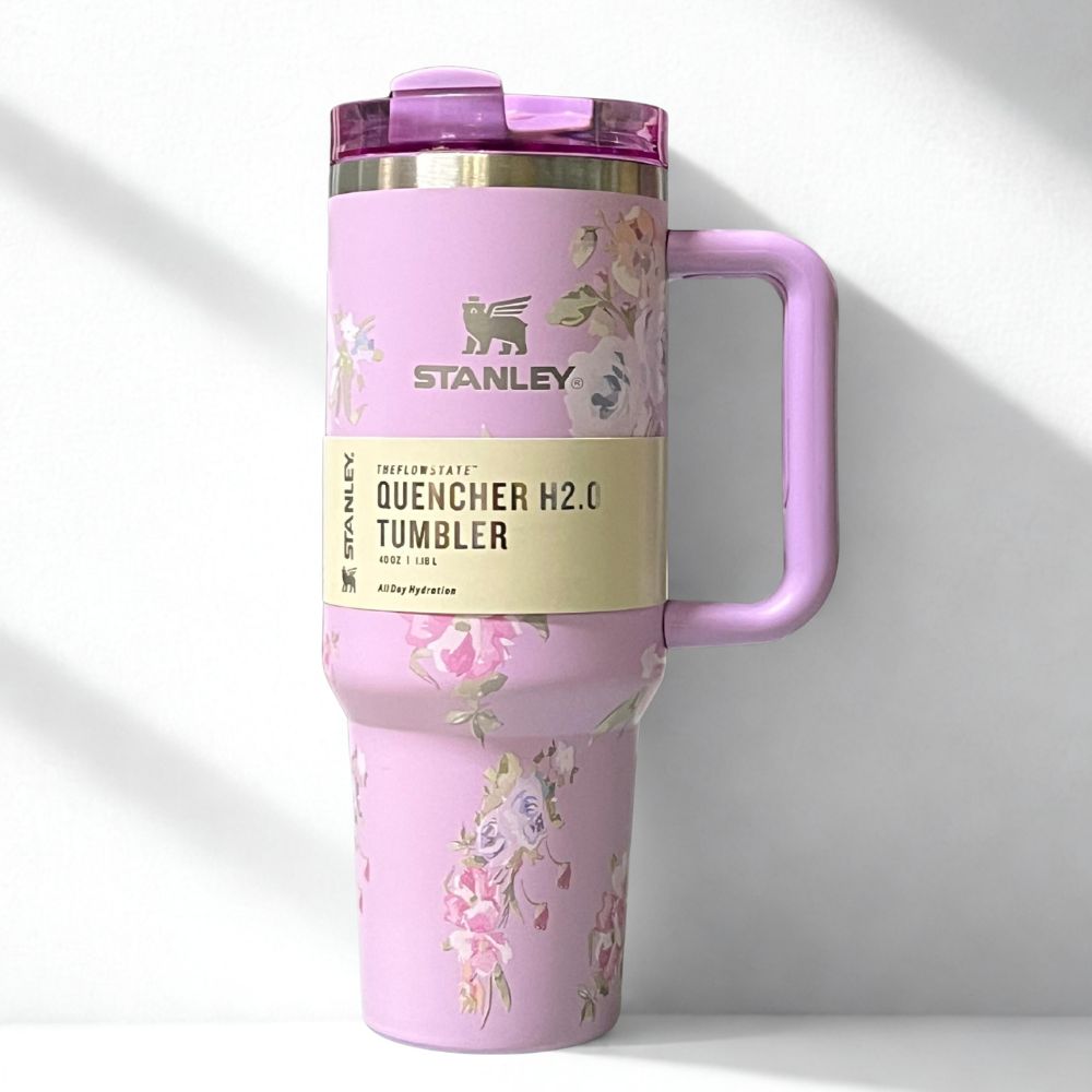 Stanley Quencher H2.0 Tumbler 40 oz - Love Shack Fancy Lavender Kids Tumbler