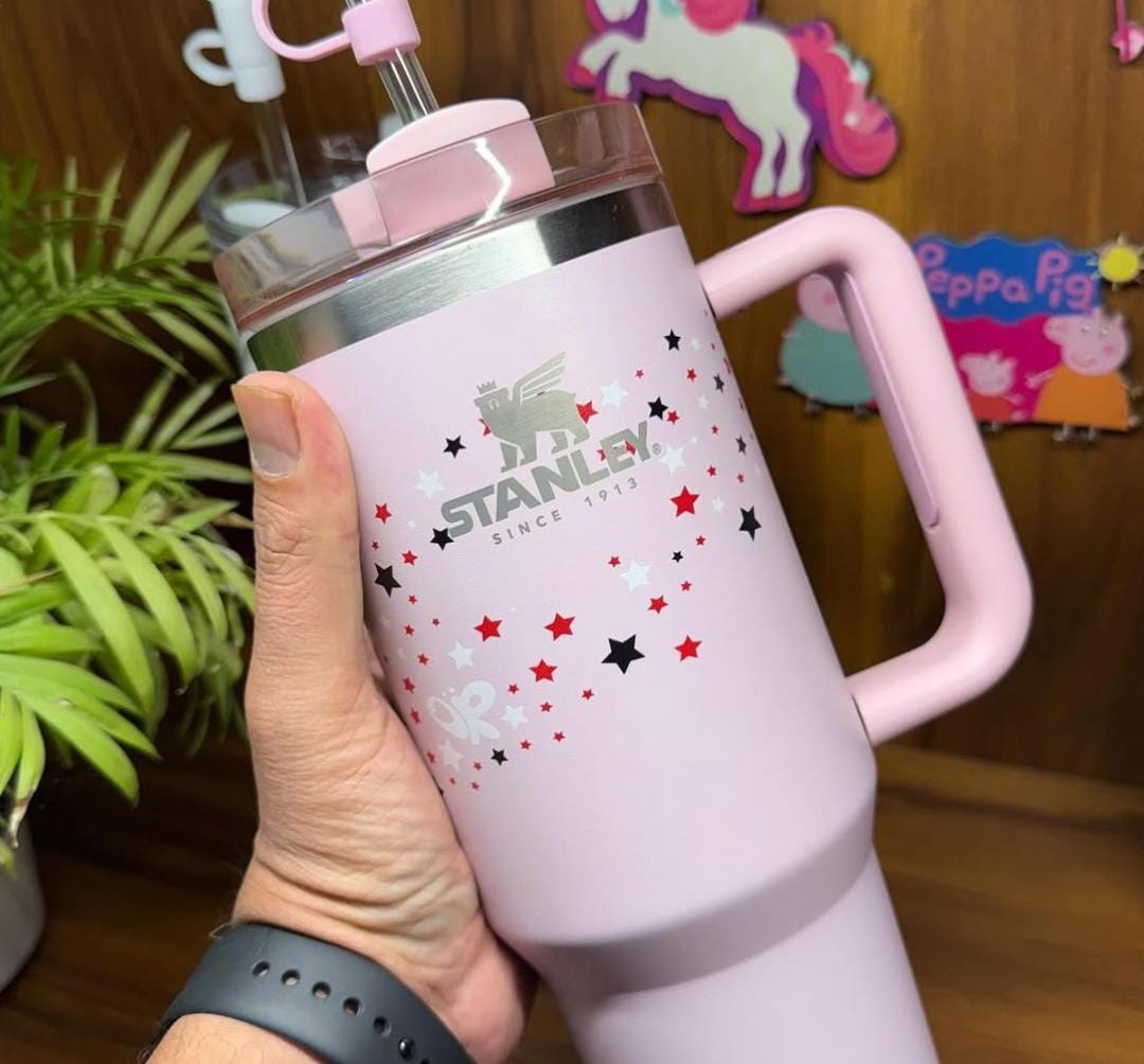 Stanley x Olivia Rodriguez Tumbler 40oz - Limited Edition Purple & Pink Quencher H2.0