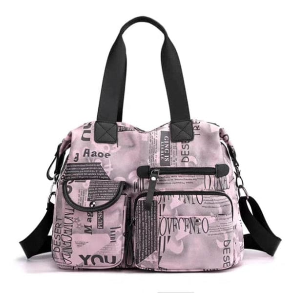 Disney Minnie Mouse Baby Diaper Bag with Changing Mat, Storage Pouch & Bottle Case
