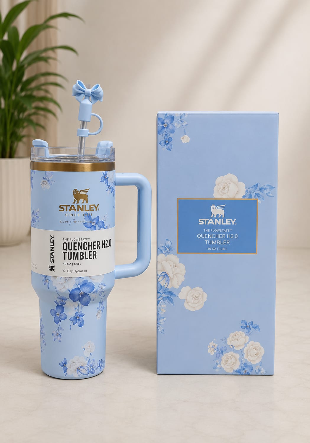 🌸 Floral Stanley Quencher Tumbler