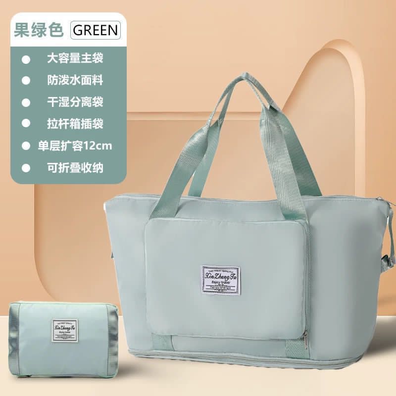 Foldable Waterproof Travel Tote Bag – Large Capacity Lightweight Handbag