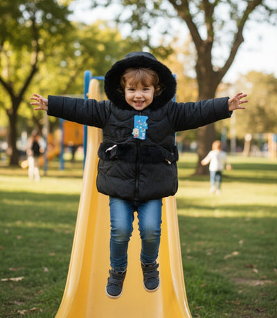 Premium Kids Winter Hooded Puffer Jacket - Ultra Warm & Cozy