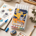 Premium 12-Pack Acrylic Marker Pens for Rock Painting, Wood, Glass, and DIY Art Projects – Vivid & Permanent