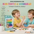 Premium 12 Color Acrylic Body Painting Markers for Kids | Washable & Non-Toxic – Kidzer Mania
