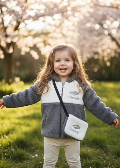 Baby Winter Fleece Hooded Bear Outfit Set (Jacket, Booties & Mini Bag )