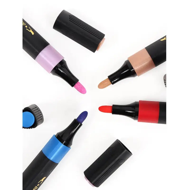 Yalong 24 Colors Acrylic Marker Set | Premium Paint Markers for Canvas, Wood & DIY Art | Kidzermania