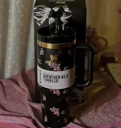 Imported Stanley LoveShackFancy Tumblers - Floral Design 40oz FlowState™ Quencher H2.0