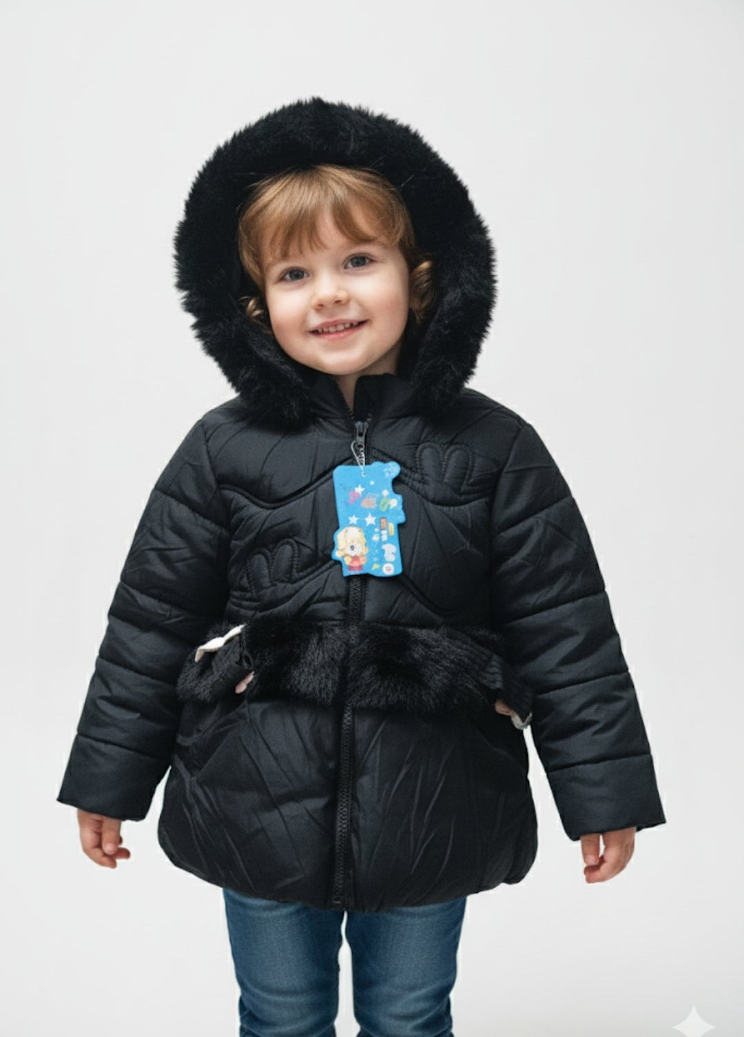 Premium Kids Winter Hooded Puffer Jacket - Ultra Warm & Cozy