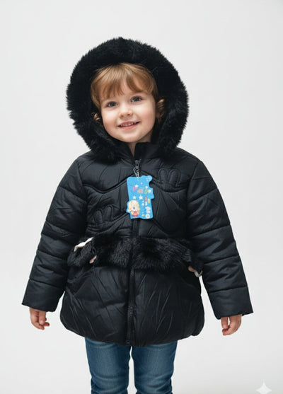 Premium Kids Winter Hooded Puffer Jacket - Ultra Warm & Cozy