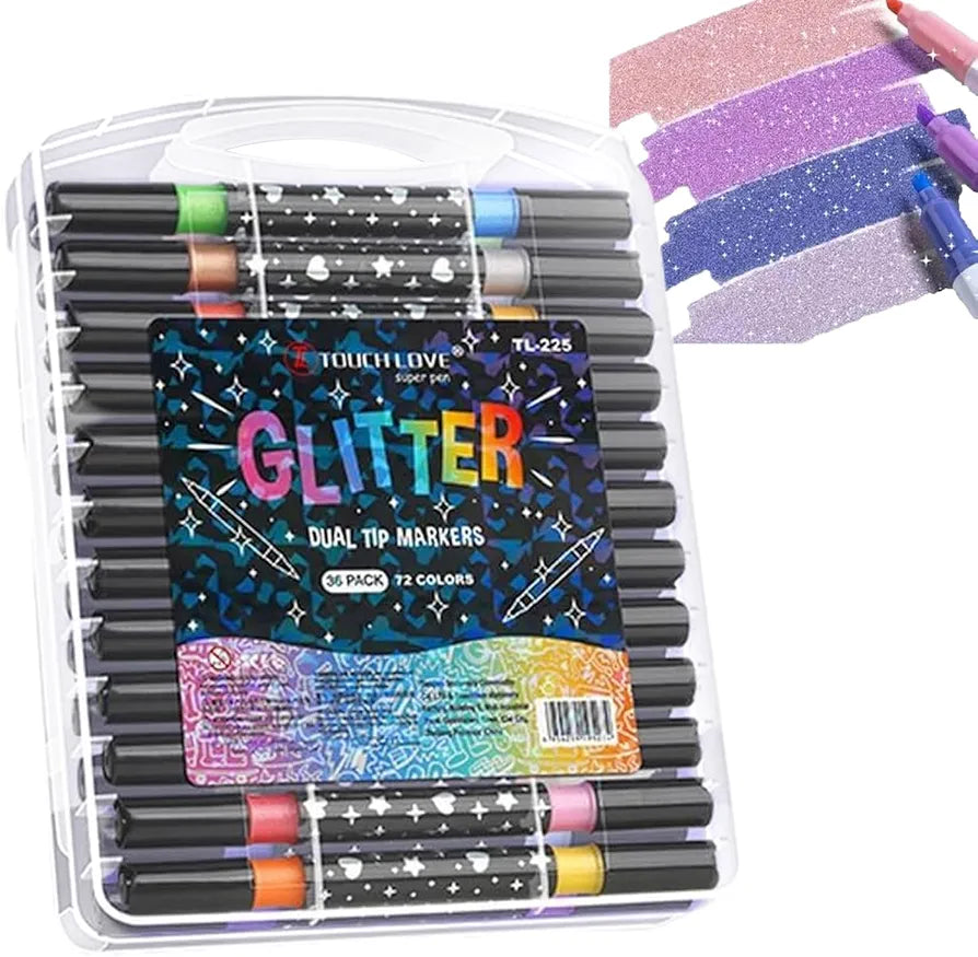 Ultimate Sparkle & Shine Metallic Glitter Marker Pen Set (24 Count)