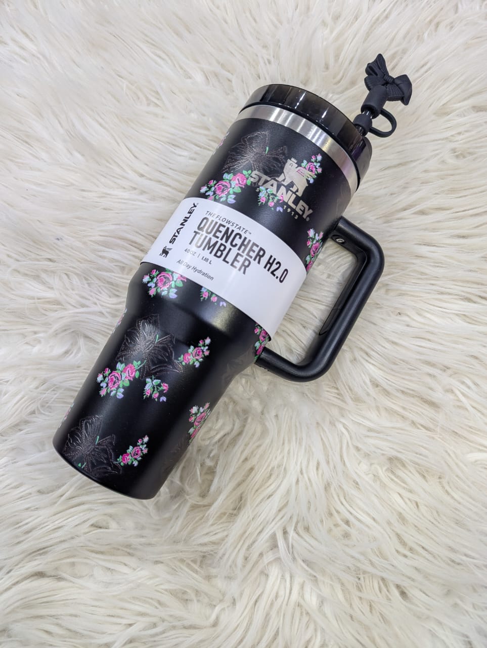 Imported Stanley LoveShackFancy Tumblers - Floral Design 40oz FlowState™ Quencher H2.0