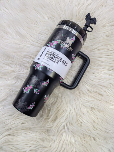 Imported Stanley LoveShackFancy Tumblers - Floral Design 40oz FlowState™ Quencher H2.0