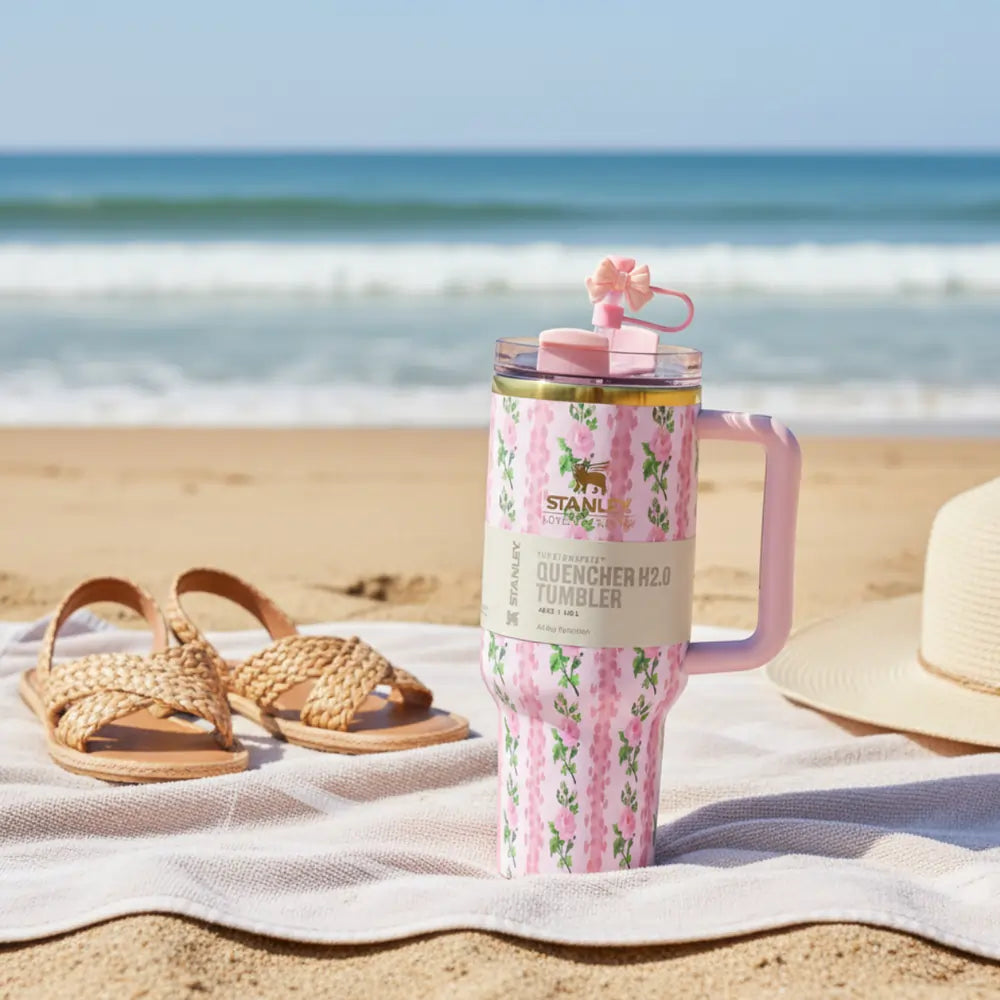 LOVESHACKFANCY x Stanley Pink Floral Tumbler