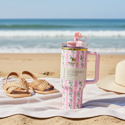 LOVESHACKFANCY x Stanley Pink Floral Tumbler