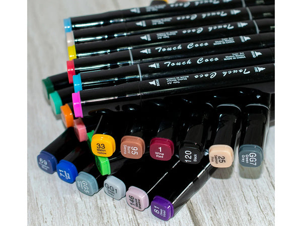 Master Artist's 24,36,48,60,80,100,120,168 Copic Twin Double-Headed Alcohol Ink Markers