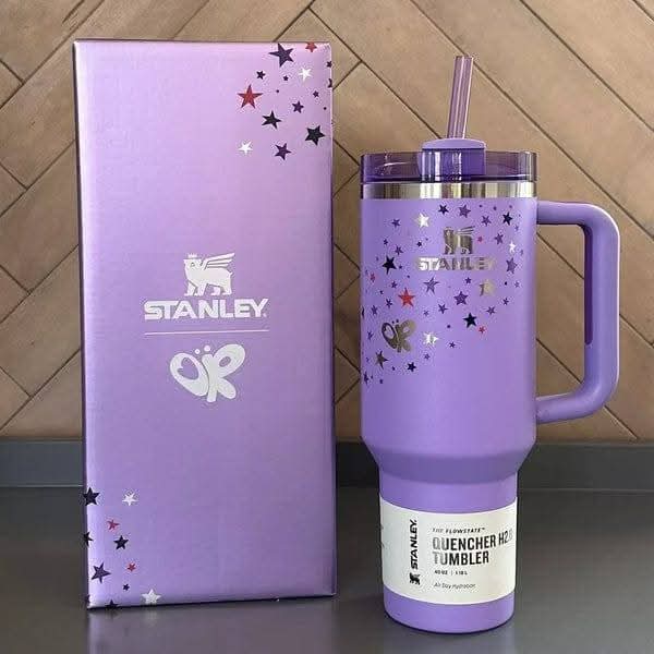 Stanley x Olivia Rodriguez Tumbler 40oz - Limited Edition Purple & Pink Quencher H2.0