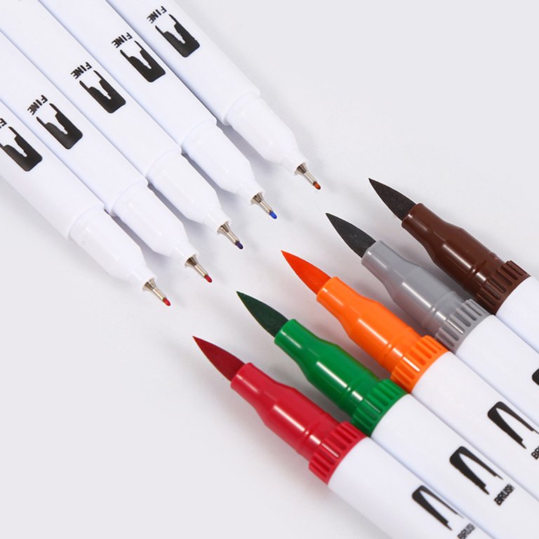 Giorgione Dual Tip Brush Pens Set for Artists & Kids | 12, 24,36,48 ,60 Colors |