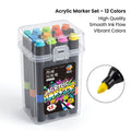 Acrylic Marker Set 12/24/36/48 Colors – High Quality Paint Markers for Art, DIY & Kids | Kidzerma