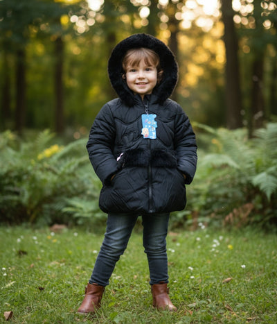 Premium Kids Winter Hooded Puffer Jacket - Ultra Warm & Cozy